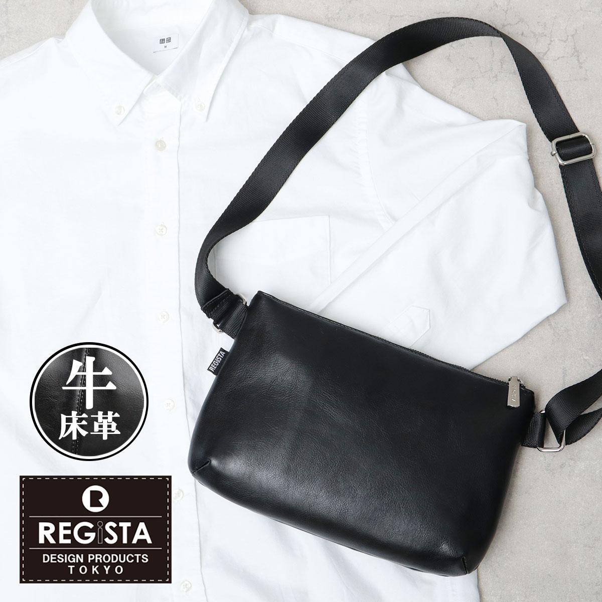 REGiSTA（レジスタ） サコッシュ ショルダーバッグ メンズ ミニ