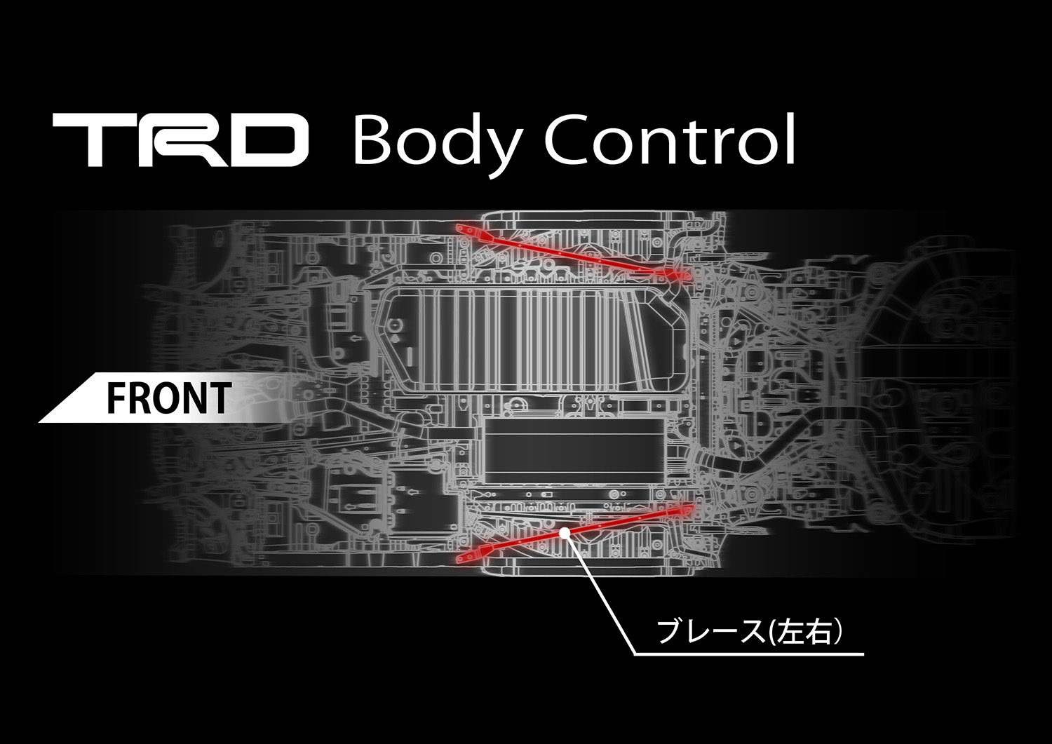 TRD ドアスタビライザーブレース MS300-58003 アルファード ヴェル