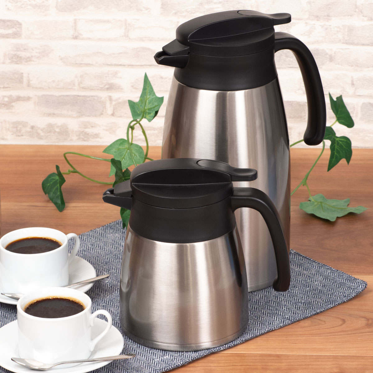 Atlas 卓上ポット 2.5リットル 2.5L 保温 保冷 真空断熱 ステンレス 超