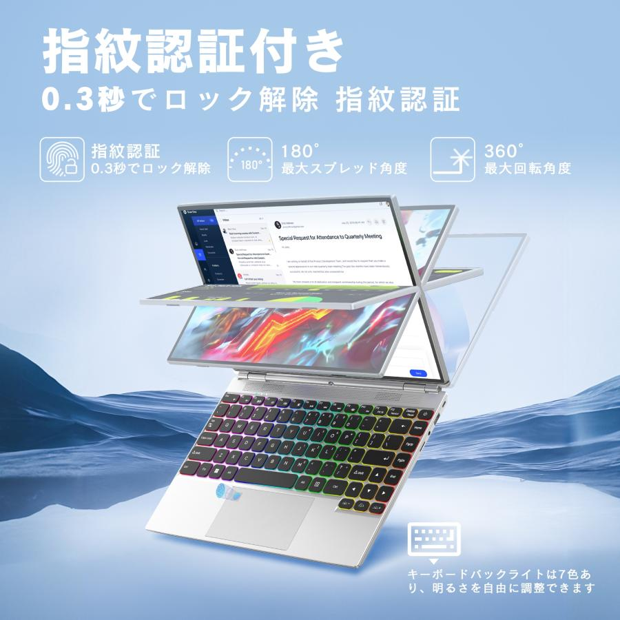 VETESA ノートパソコン タッチパネル 14インチWin11 office搭載 Intel