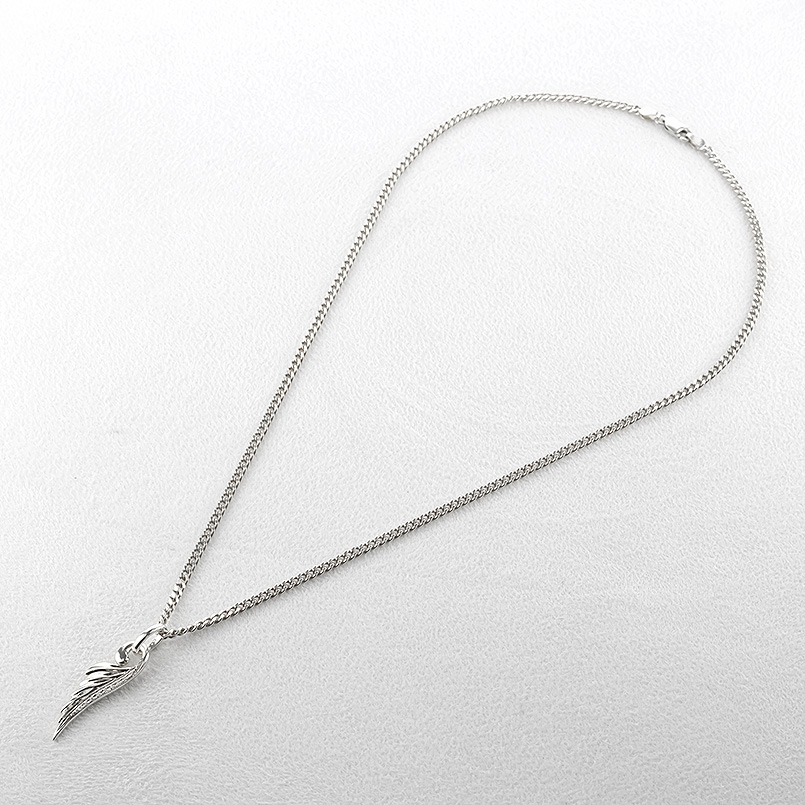 ジュエリー工房アトラス プラチナ フェザー ネックレス ダイヤモンド