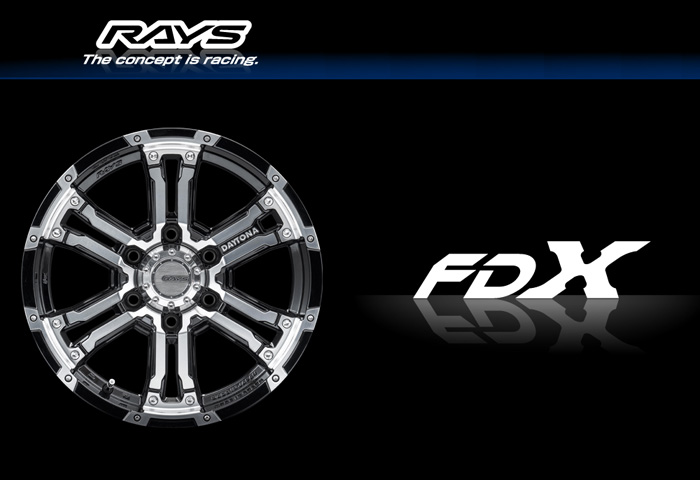 RAYS レイズ TEAM DAYTONA チームデイトナ FDX Semigloss Black (SB