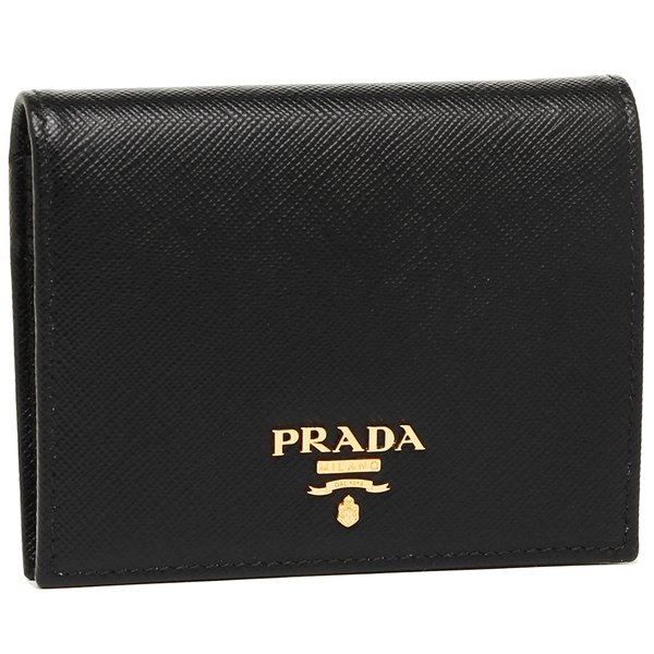 PRADA（プラダ） 二つ折り財布 サフィアーノ ミニ財布 レディース