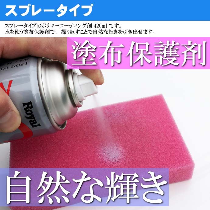 クリーンX ポリマー 420ml スポンジ付 スプレーポリマー 洗車 CLEAN-X