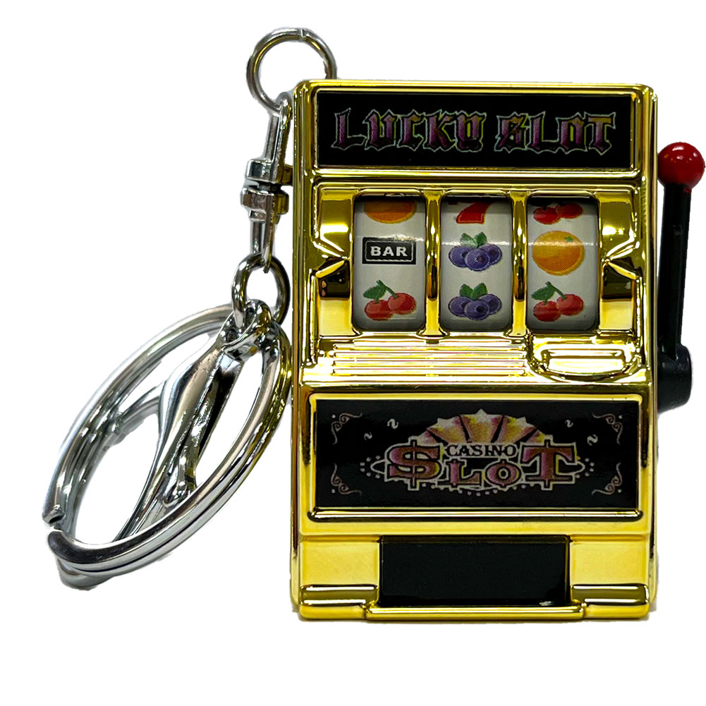キーホルダー キーチェーン キーリング スロットマシン ゲーム ミニ