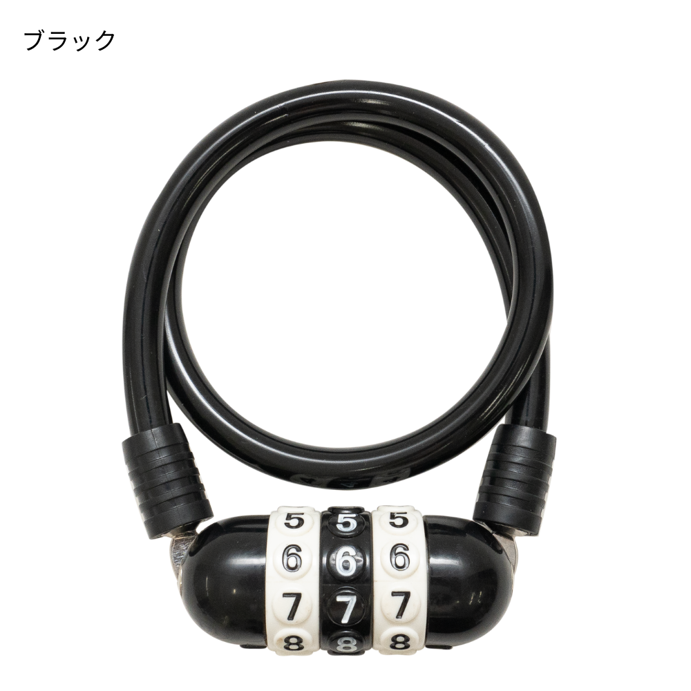 J＆C 自転車 鍵 カギ ワイヤーロック J&C MEGA ダイヤル 3桁 可変式