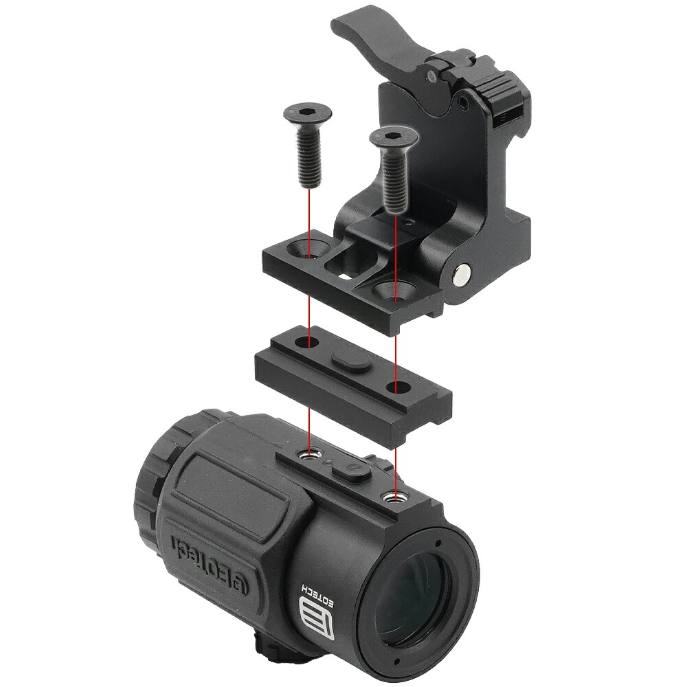 Evolution Gear 製 EOTech G43 マグニファイア 3倍 レプリカ BK クリア