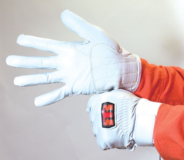 トンボレックス（TONBOREX） 消防手袋 ほふく当て付き 皮手袋