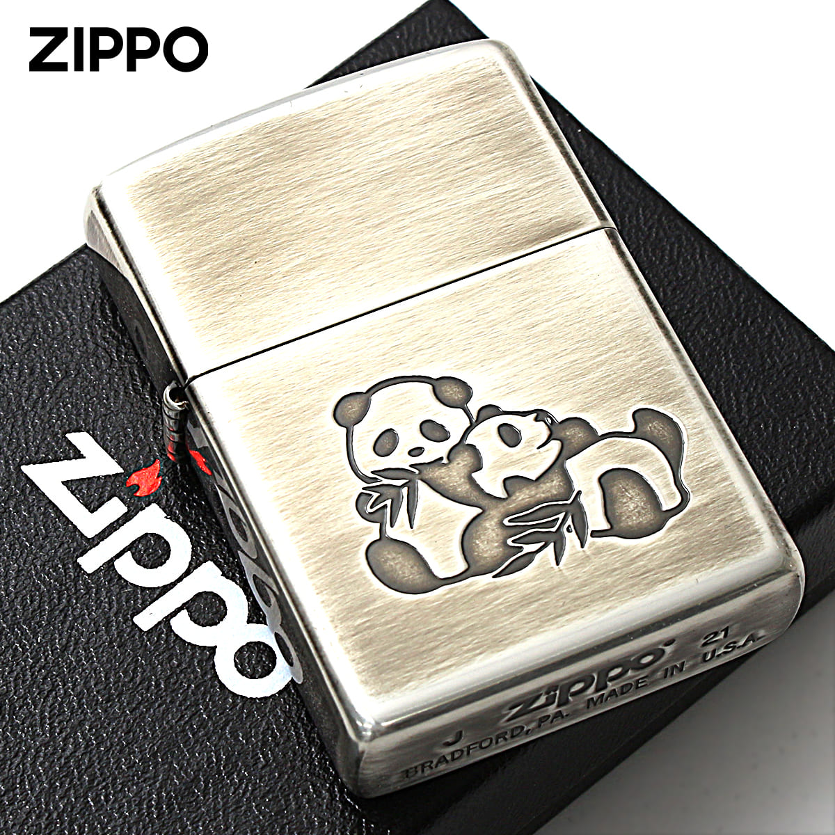 ZIPPO（ジッポー） ジッポライター 双子パンダ いきものモチーフ 動物