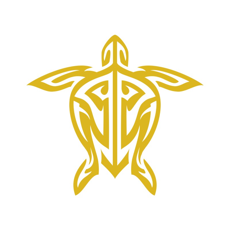 車 サーフボード オリジナル ハワイアン ホヌ 亀ステッカー 古典