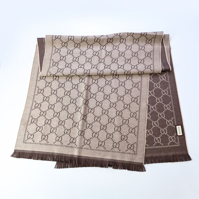GUCCI（グッチ） ストール マフラー メンズ レディース 男女兼用 GG柄