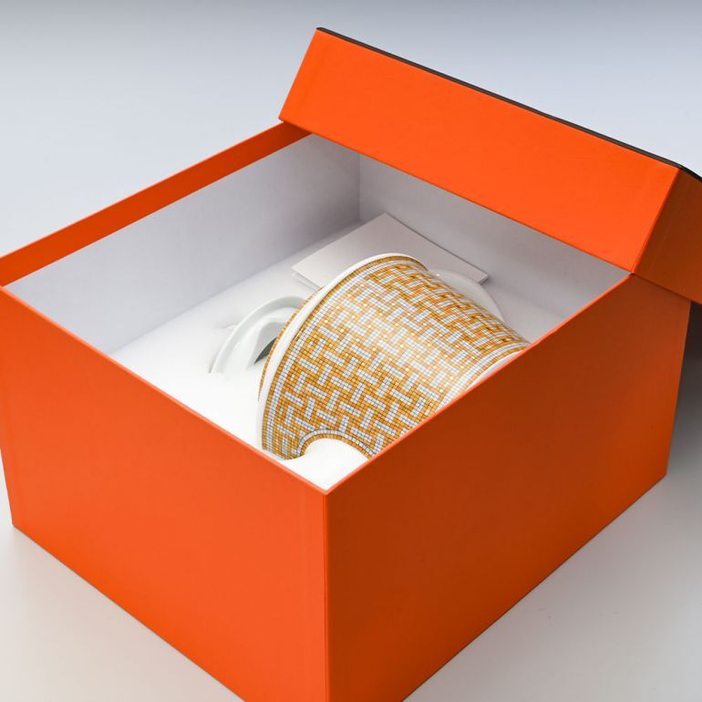 HERMES（エルメス） ティーポット モザイク AU24 ゴールド 850ml