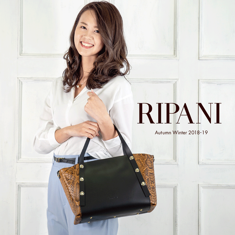 トートバッグ リパーニ レディース ギフト RIPANI イタリア製 パイソン