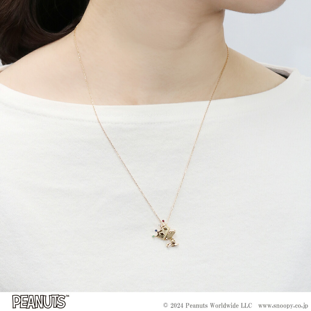 SNOOPY（スヌーピー） 王冠をかぶるウッドストック イエローゴールド