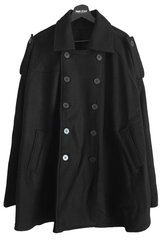 モード系 ナポレオンジャケット メンズ ポンチョ ダブルコート ユニ