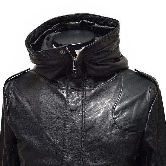 ライダースジャケット メンズ 本革 レザー M-51 モッズコート レザー