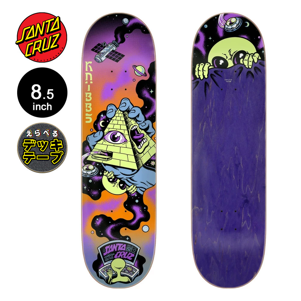 SANTA CRUZ（サンタクルーズ） スケボー デッキ 8.5 KNIBBS INVASION
