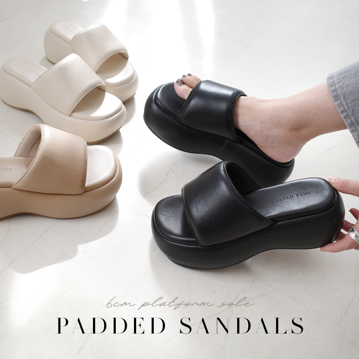 AmiAmi（アミアミ） サンダル 厚底 ミュール レディース 厚底サンダル