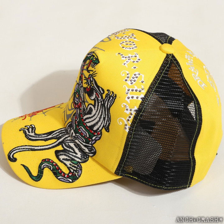 Ed Hardy（エド・ハーディー） ツイルメッシュCAP EDH-2416 刺繍