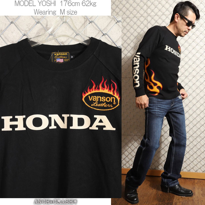 VANSON（バンソン） 24h限定P最大17倍!3/5pm23:59迄 VANSON HONDA ロン
