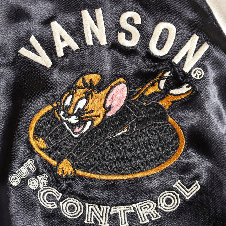 VANSON（バンソン） トムとジェリー コラボ リバーシブルスカジャン