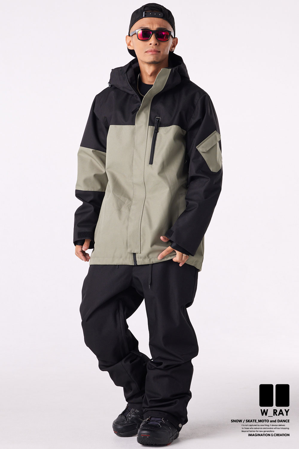 リアリズム スノーボード ウェア メンズ レディース 上下 セット