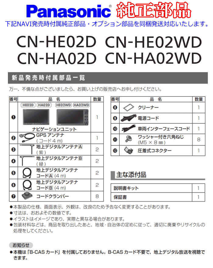 Strada パナソニック 純正 オプション 部品 車両インターフェイス