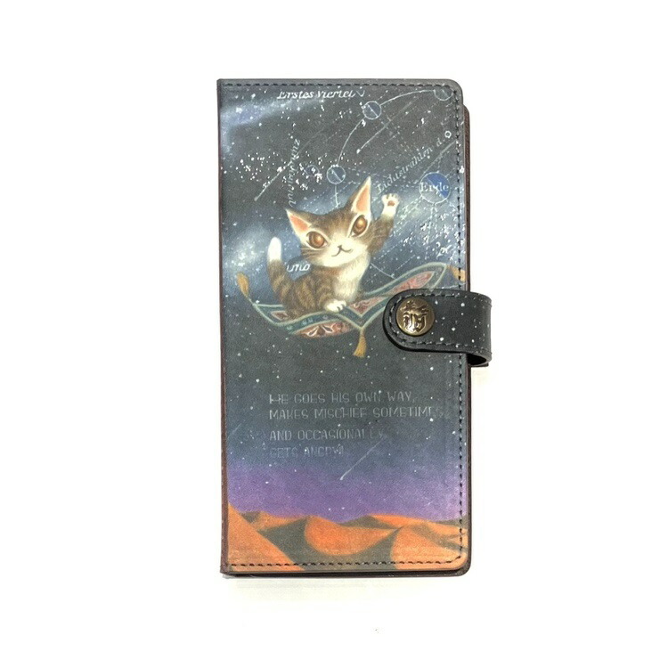 ダヤン スマホケース わちふぃーるど レザー マルチ スマホケース大 D