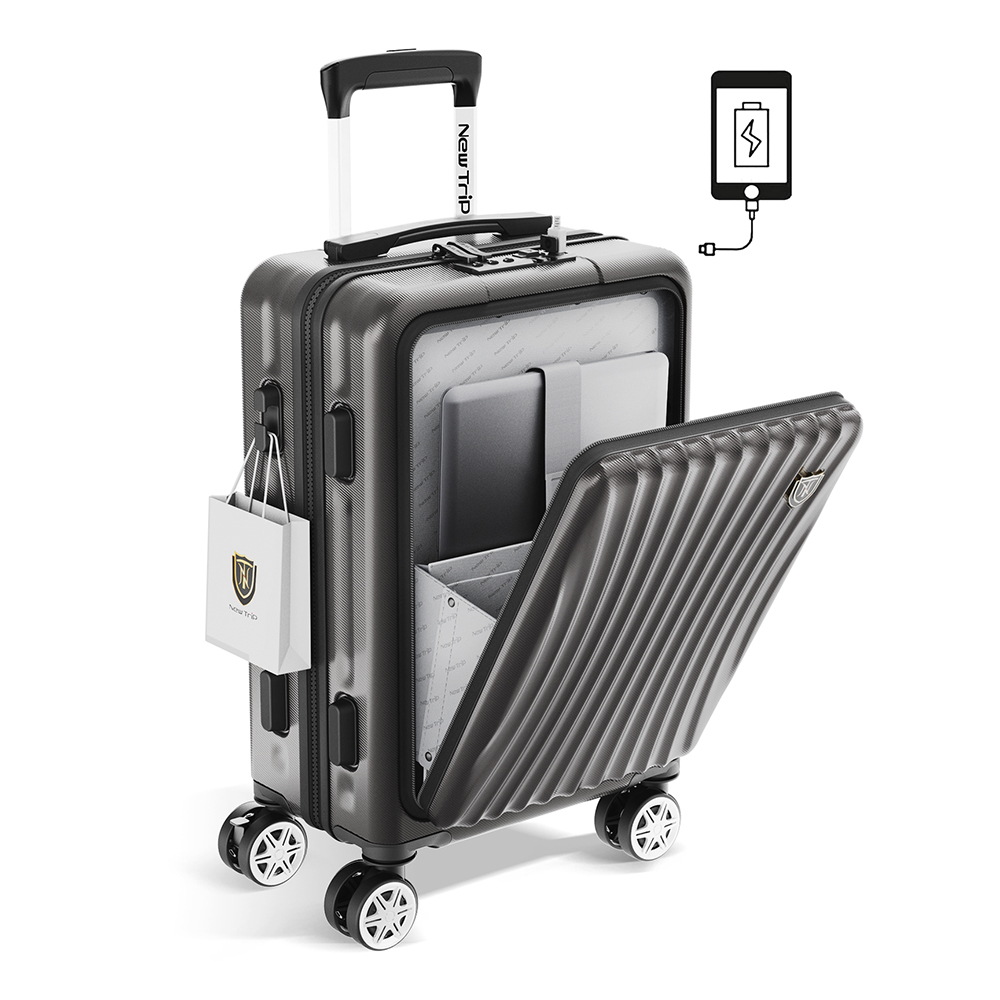 New Trip スーツケース フロントオープン キャリーケース 機内持ち込み