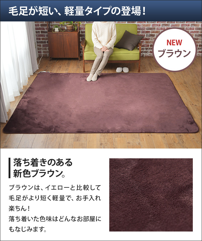 ゼンケン 電気ホットカーペット 電磁波カット 3畳用 カバー付 選べる