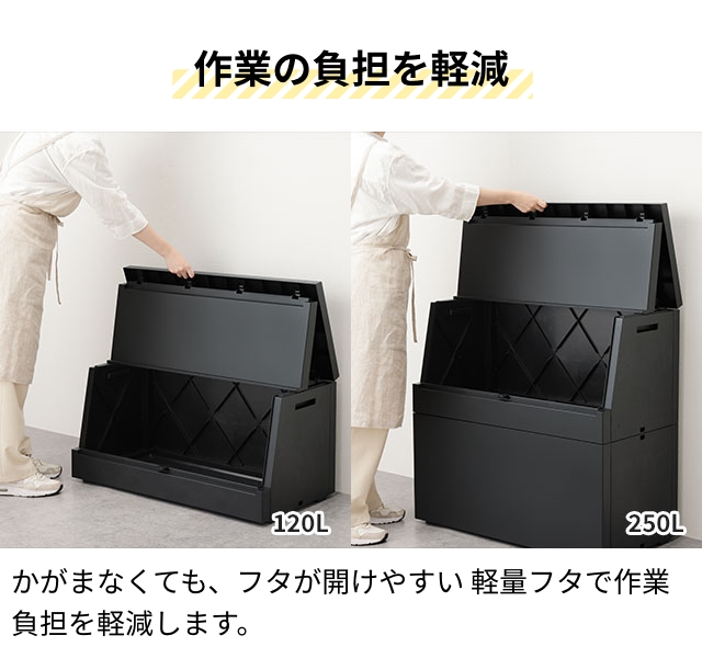 ソロウ 選べる豪華特典 出し入れがスムーズな屋外ストッカー 250L 屋外