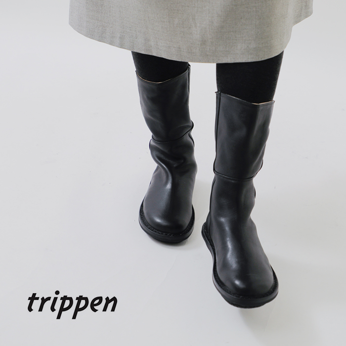 trippen（トリッペン） カウレザー ミドル ブーツ mid-boot-sat