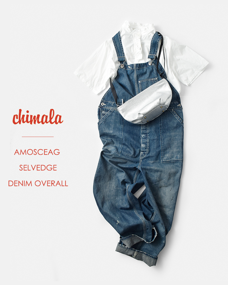 chimala（チマラ） アモスケイグ セルビッチ デニム オーバーオール