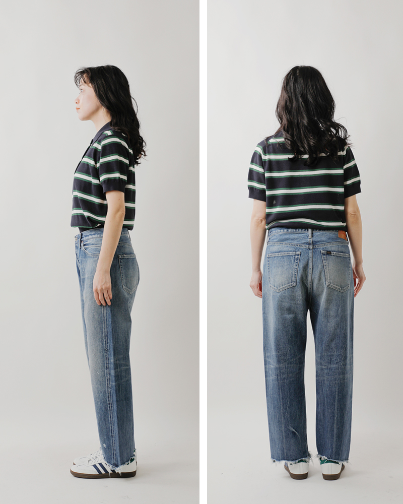 chimala（チマラ） セルビッチ デニム ワイド テーパード カット