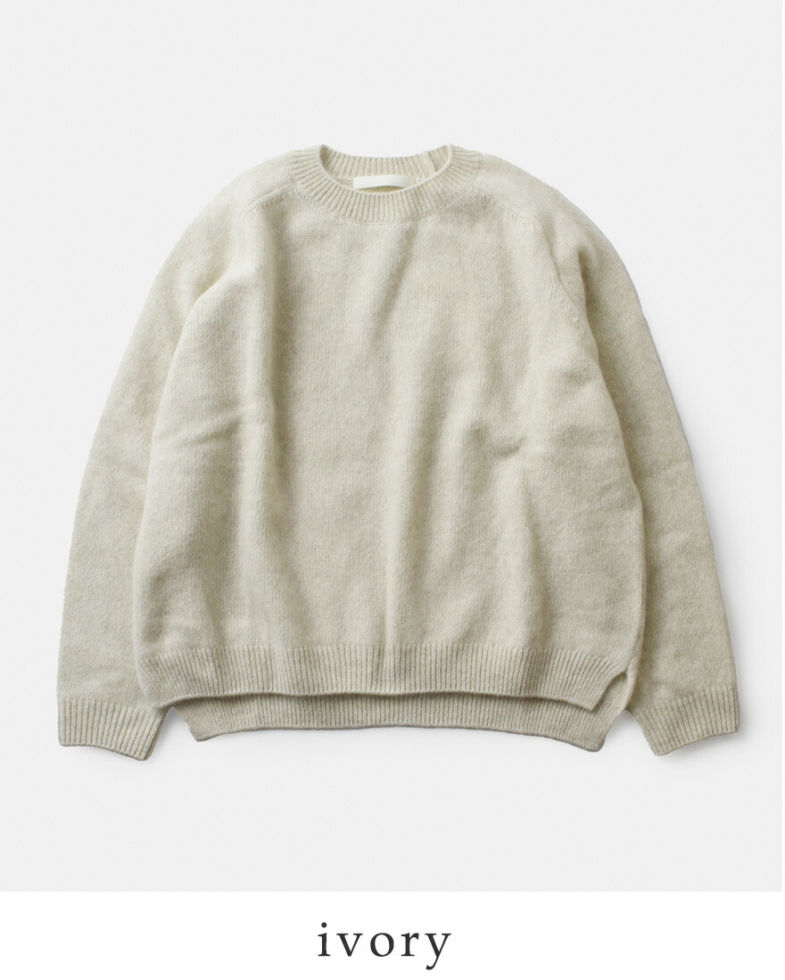 evam eva（エヴァムエヴァ） ウール フォックス ニット プルオーバー