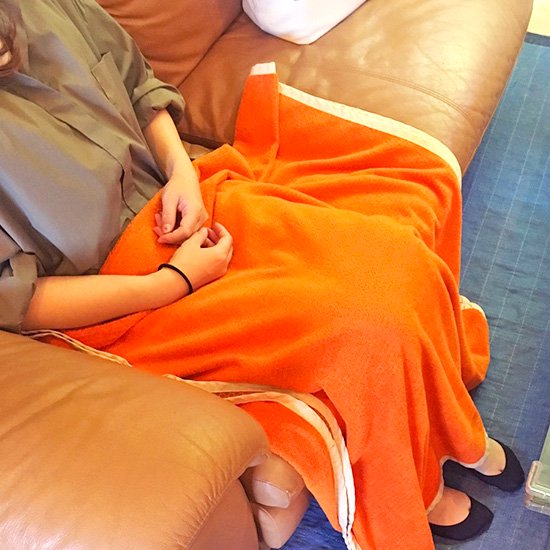 ホルミシス シーツ シングルサイズ ゴムバンド付き 【 オレンジ