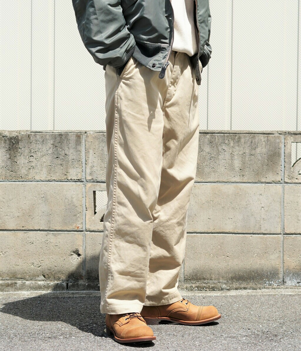 orSlow（オアスロウ） ： TWO TUCK WIDE TROUSERS ： 03-5021-40