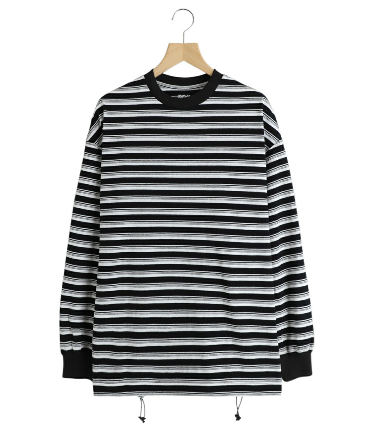 is-ness（イズネス） ： BALLOON STRIPES LONG SLEEVE T SHIRT / 全2色