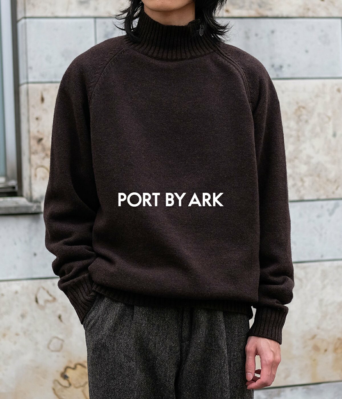 PORT BY ARK PORT BY ARK / ポートバイアーク ： Half Zip Knit / 全3