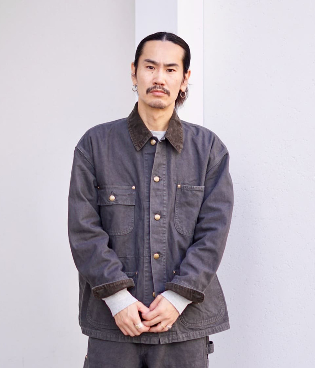 orSlow（オアスロウ） ： 別注 RELAX FIT OXFORD COVERALL ： ONLYARK