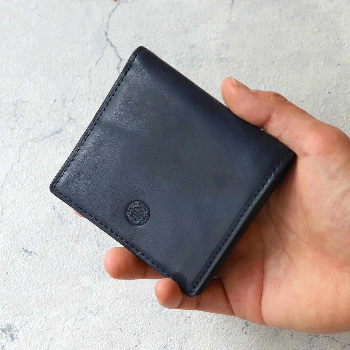 Dakota（ダコタ） 限定色ネイビー 二つ折り財布 Dakota BLACK LABEL