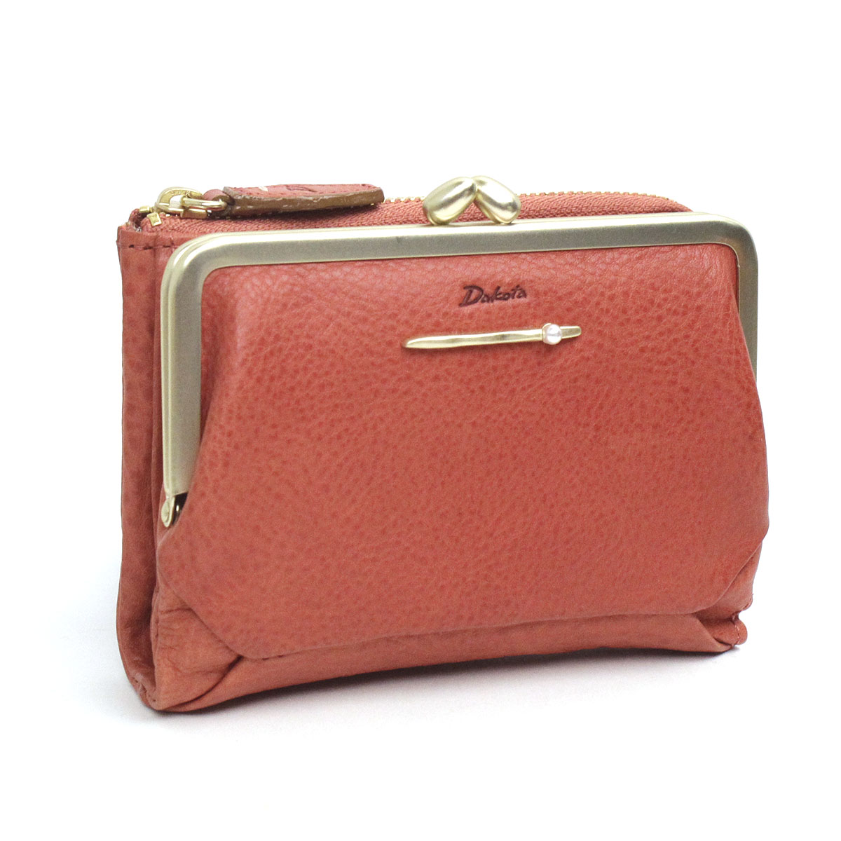 Dakota（ダコタ） がま口 二つ折り財布 ペルラ コンパクト財布
