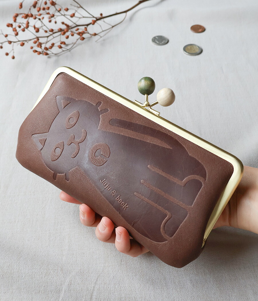 box21 がま口長財布 猫 ネコ ボックス21 Juju&beck ジュジュアンド