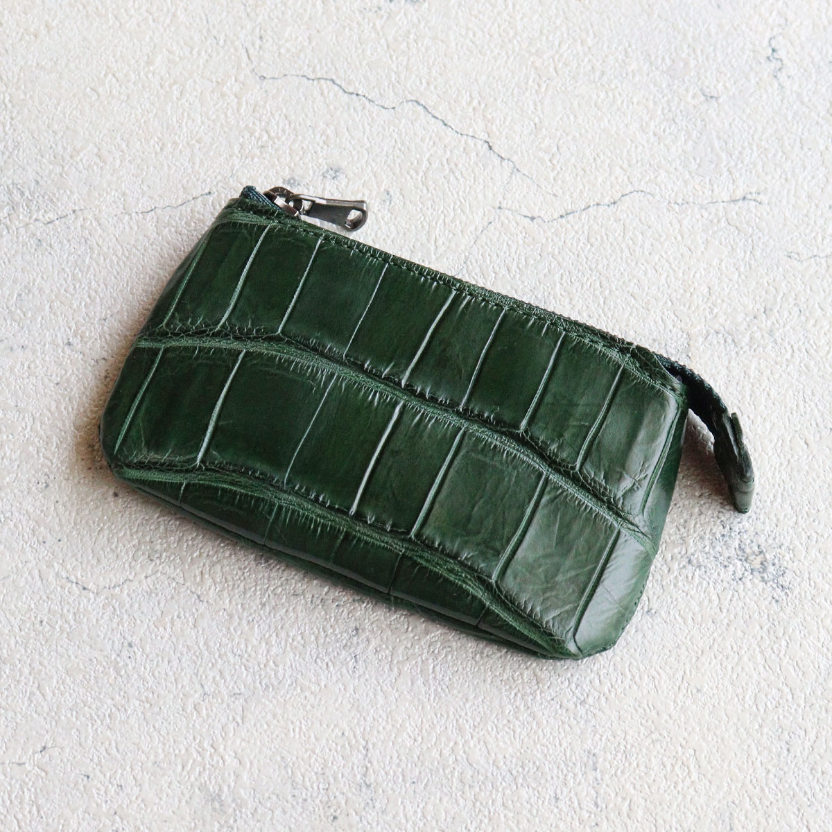 雑誌掲載 スモールクロコダイル ポロサス革 ワニ 希少 ZOO(ズー