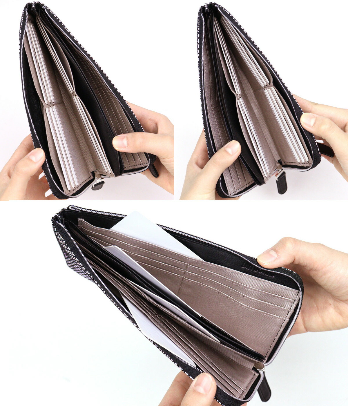 VIADOAN（ヴィアドアン） 長財布 L字ファスナー 薄型 Spark(スパーク