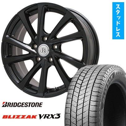 ブリザック VRX3 225/55R18 スタッドレスタイヤ ホイール4本セット (5