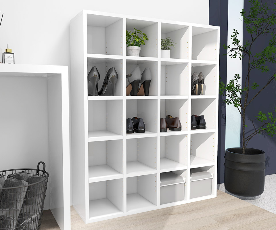 arne（アーネ） 本棚 大容量 オープンラック 5段 白 奥行30cm a4