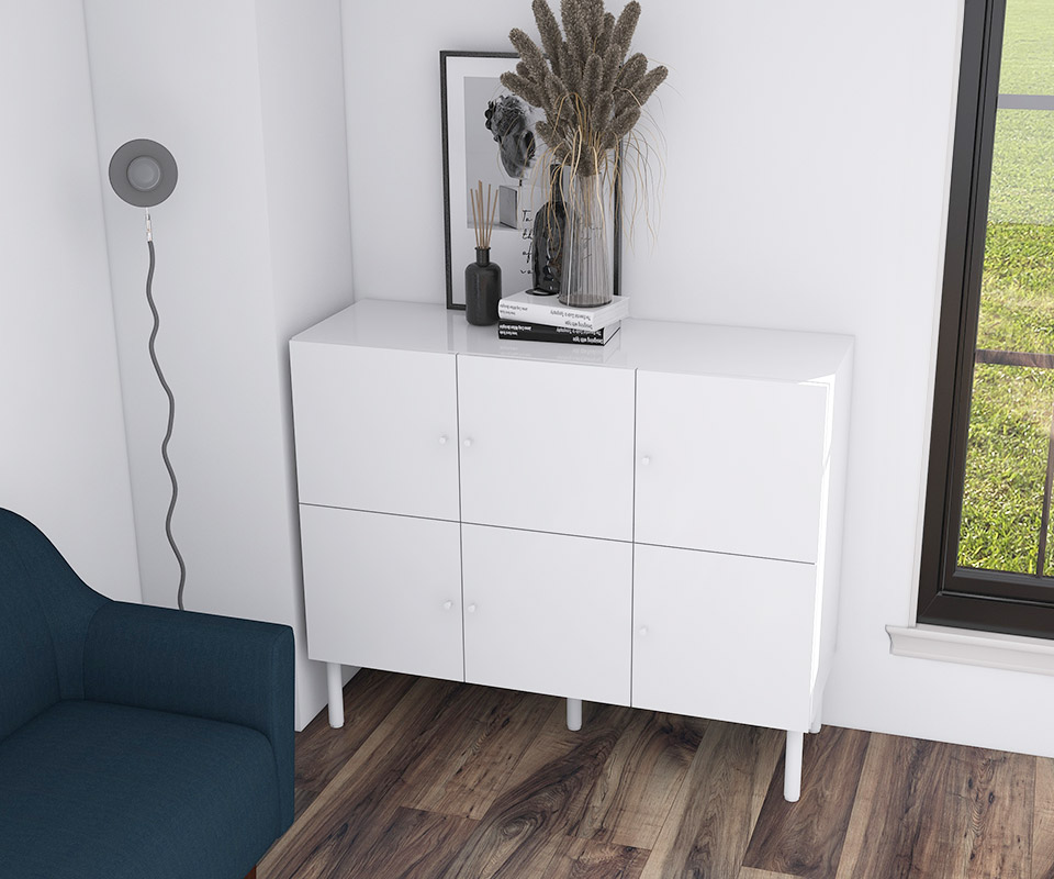 arne（アーネ） キャビネット 白 サイドボード ホワイト リビング