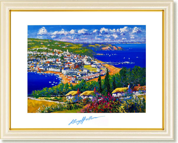 絵画 国武久巳・蒼い湖畔 アート インテリア 風景画 : 絵画生活 - 通販