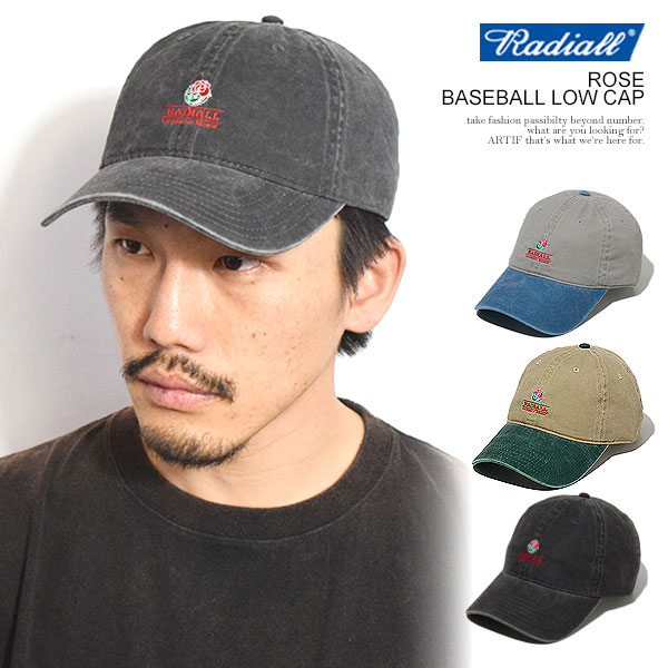 ラディアル キャップ RADIALL ROSE - BASEBALL LOW CAP radiall メンズ